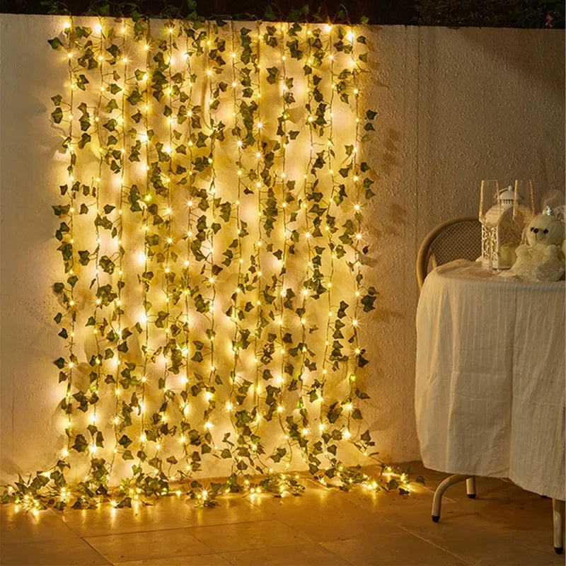 Flower Green Leaf String Lights - Joyful Welling