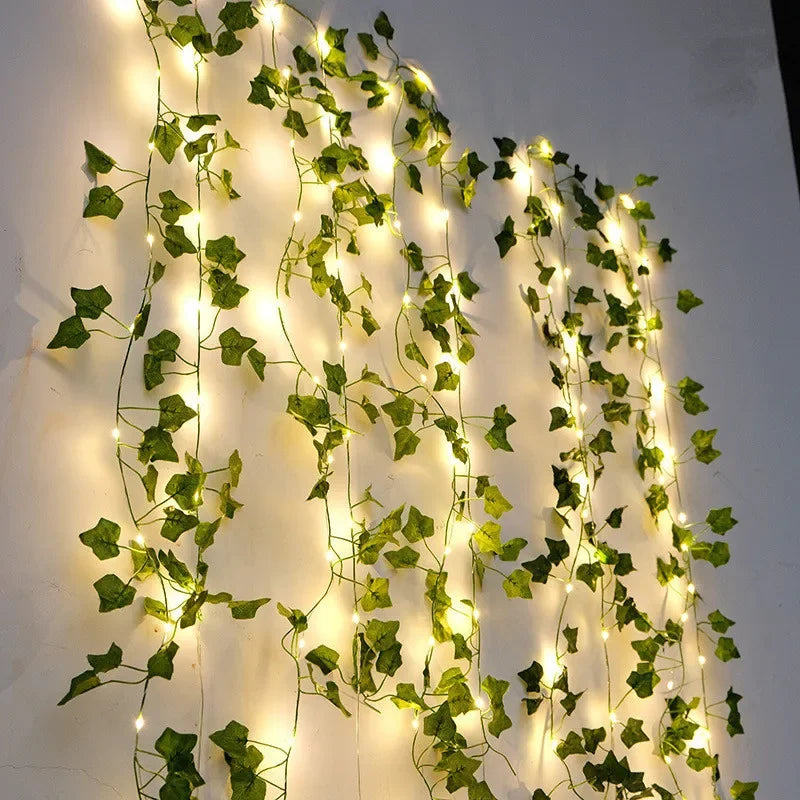 Flower Green Leaf String Lights - Joyful Welling