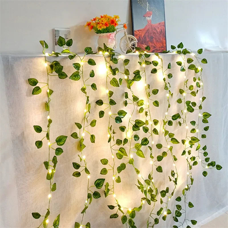 Flower Green Leaf String Lights - Joyful Welling