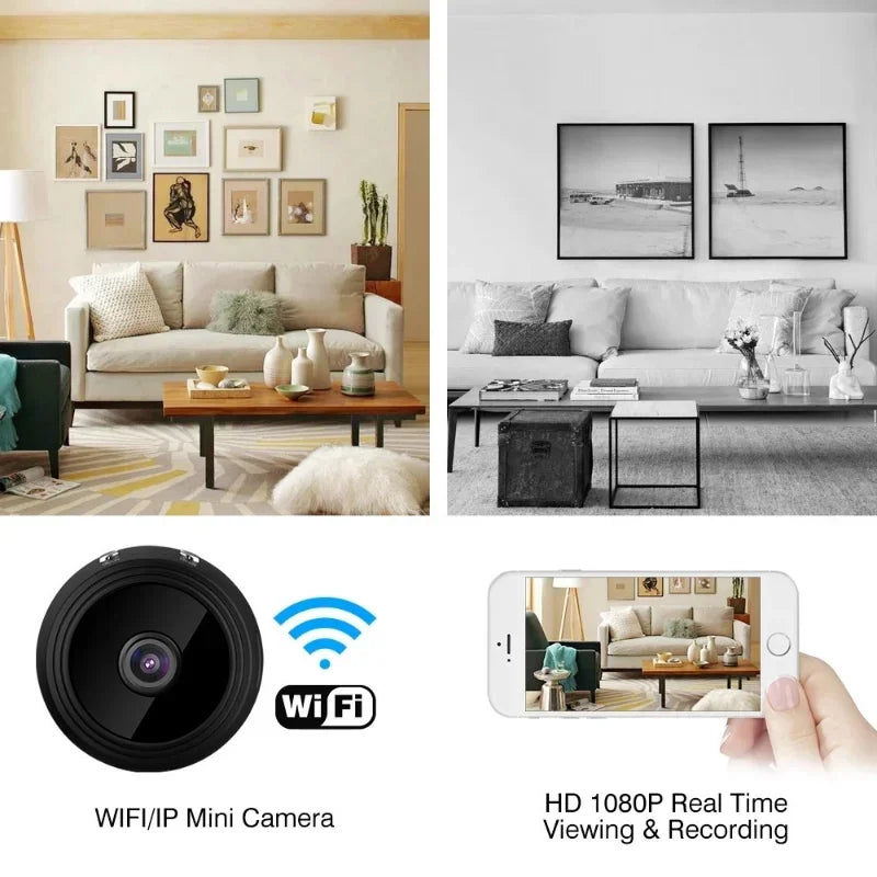 A9 Mini Camera HD 720P Intelligent Home Security IP WiFi Camera Monitor Mobile Remote Camera Mobile Remote Application - Joyful Welling