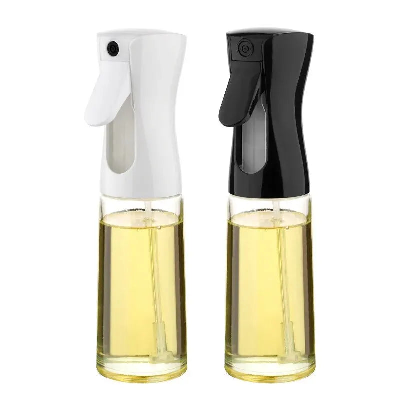 1pc Black/White Kitchen Oil Bottle Cooking Oil Spray 200ml Pneumatic Spray Bottle Fitness Barbecue Spray Oil Dispenser - Joyful Welling