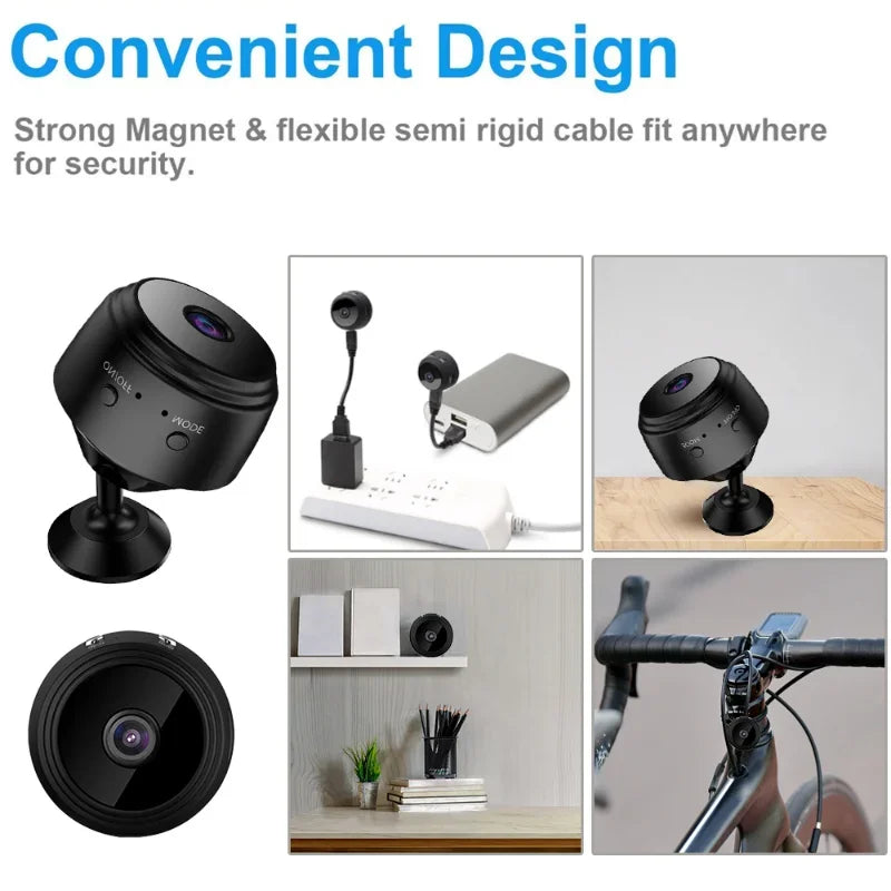 A9 Mini Camera HD 720P Intelligent Home Security IP WiFi Camera Monitor Mobile Remote Camera Mobile Remote Application - Joyful Welling