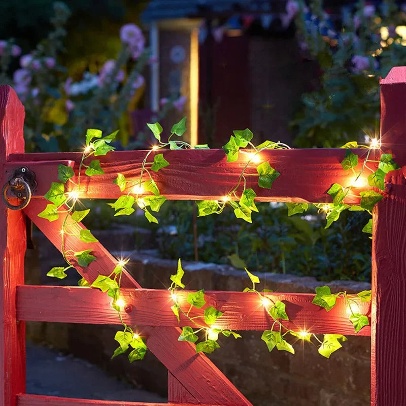 Flower Green Leaf String Lights - Joyful Welling